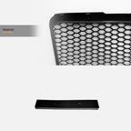 2008-2011 Audi A6 S6 RS Style Honeycomb Mesh Front Grille - Matte Black