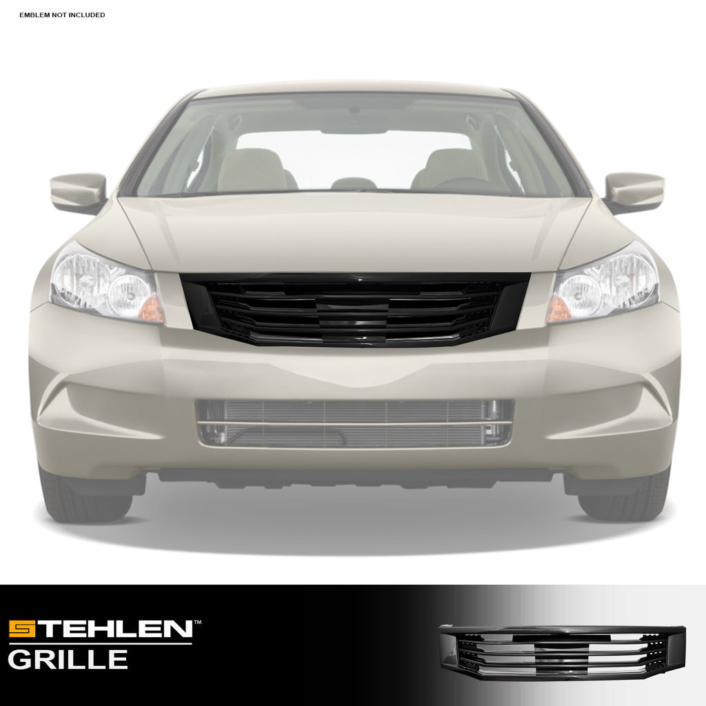 2008-2010 Honda Accord Sedan Front Grille - Matte Black