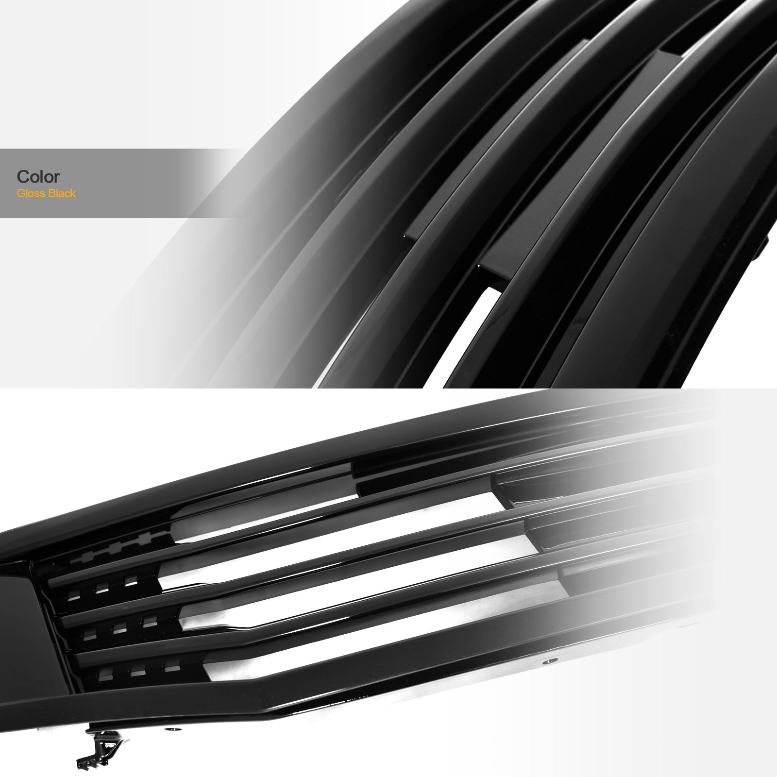 2008-2010 Honda Accord Sedan Front Grille - Matte Black