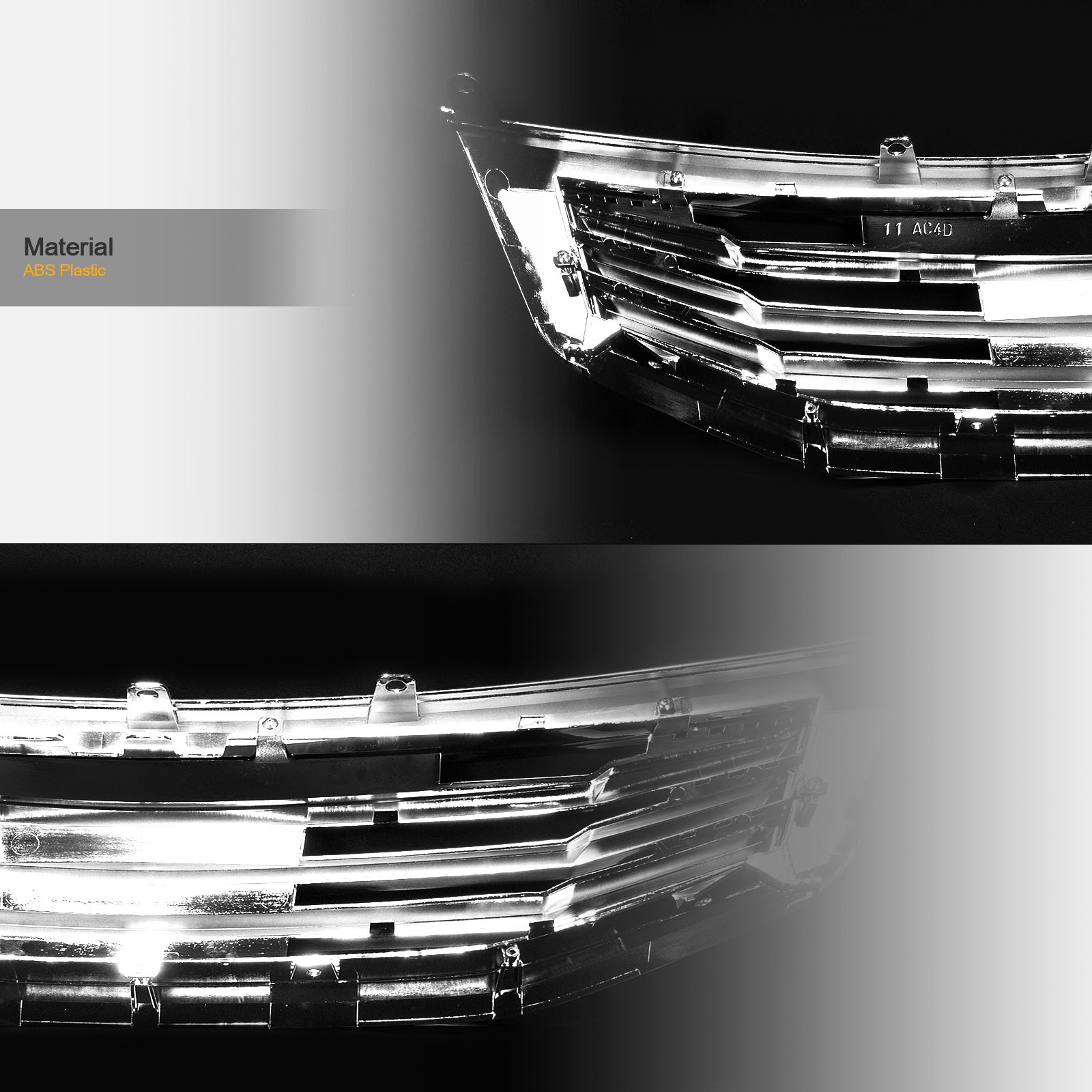 2011-2012 Honda Accord Sedan Front Grille - Chrome Finish