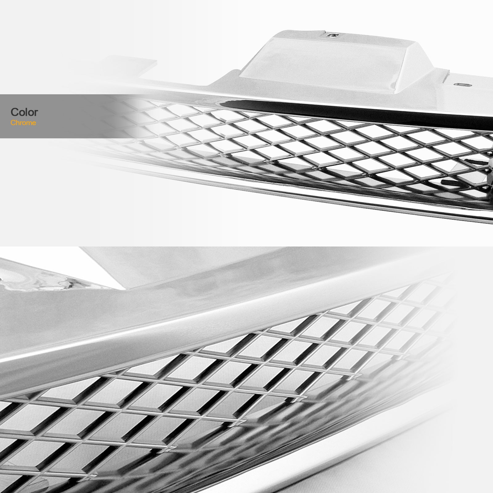 1990-1993 Honda Accord Front Grille - Chrome Trim