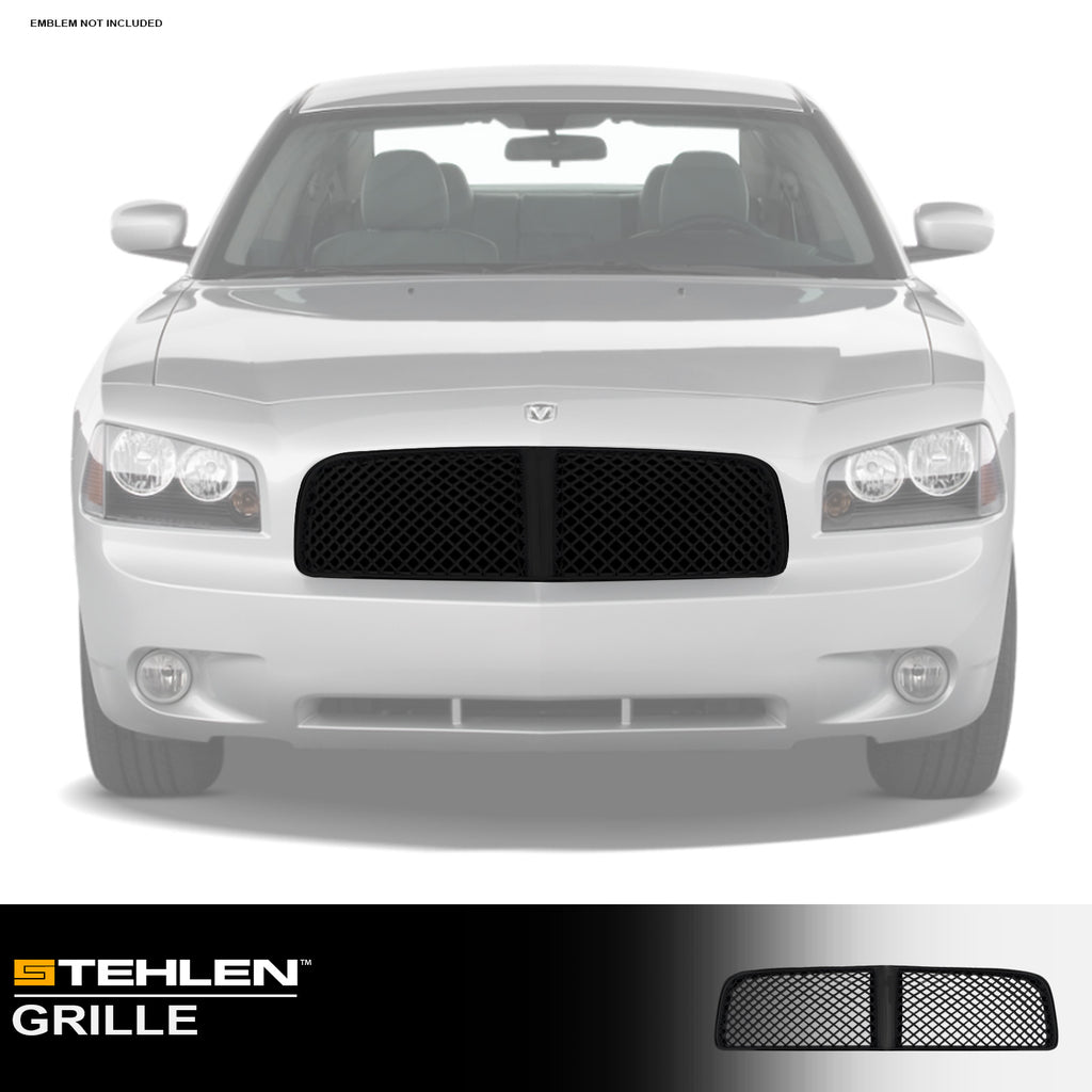 2006-2010 Dodge Charger Front Grille - Mesh Style Matte Black