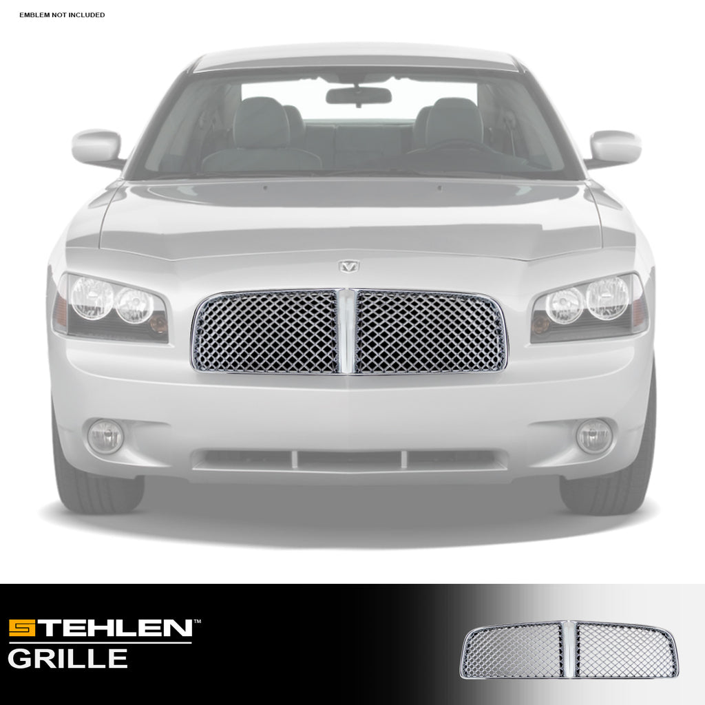 2006-2010 Dodge Charger Front Grille - Chrome Mesh Style