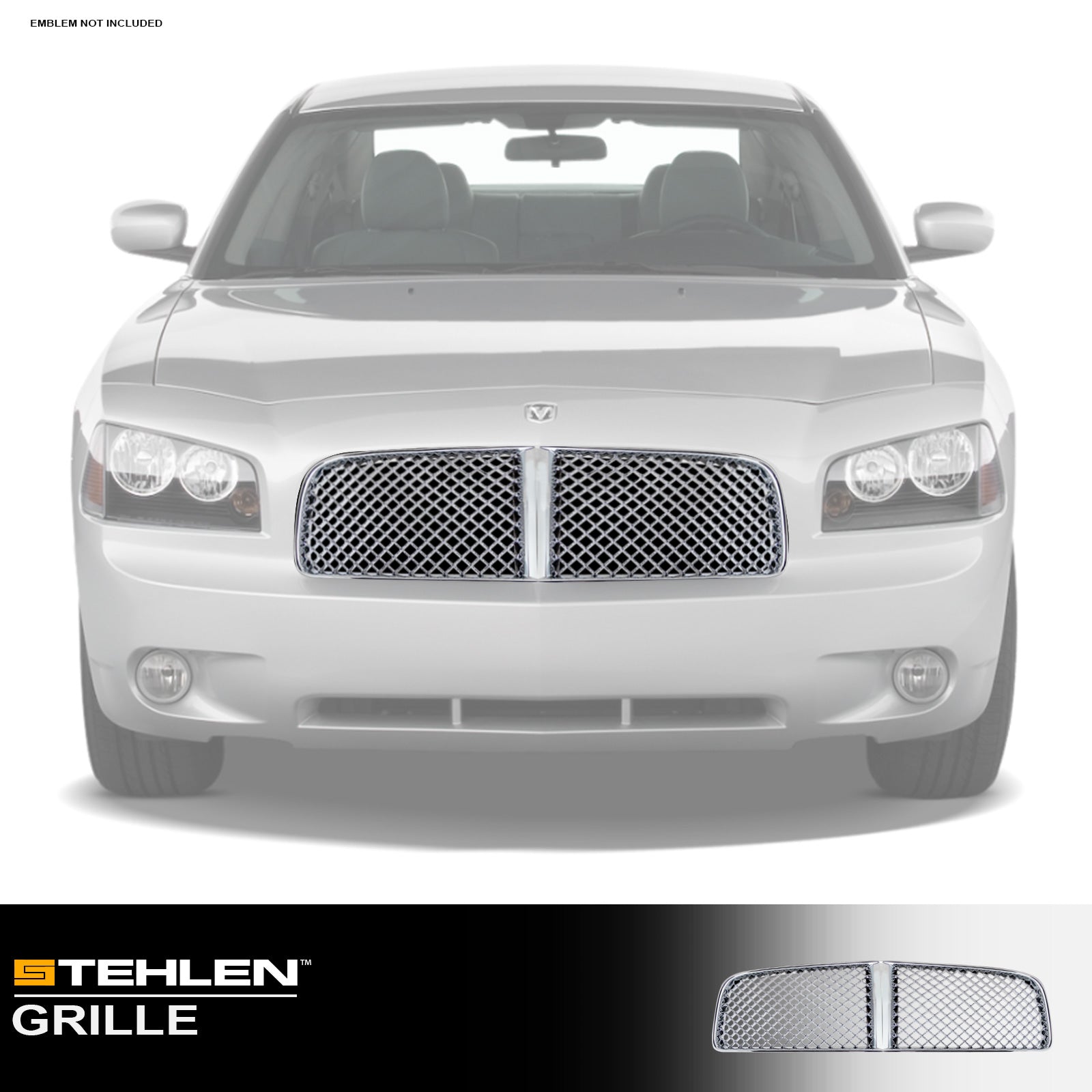 2006-2010 Dodge Charger Front Grille - Chrome Mesh Style