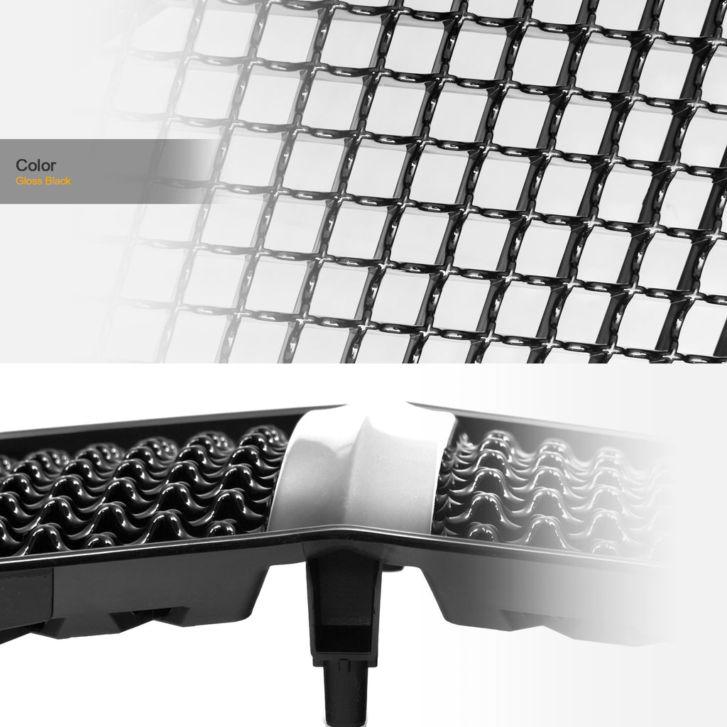 2011-2014 Dodge Charger Front Grille - Matte Black Mesh Style