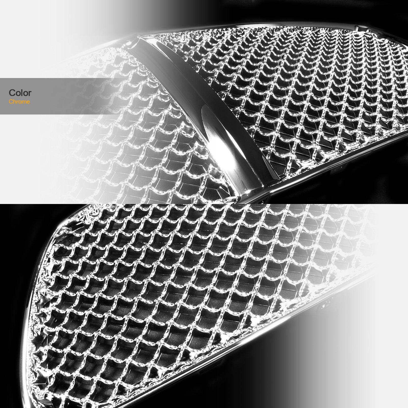 2011-2014 Dodge Charger Front Grille - Chrome Mesh Style