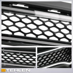 2015-2023 Dodge Charger Hex Style Front Grille w/LED Light Bar - Matte Black