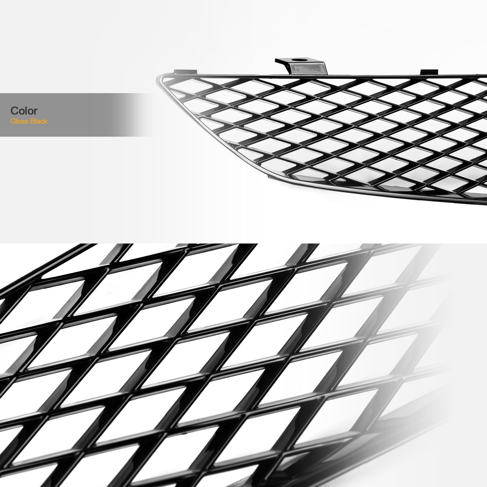 02-05 Honda Civic Si EP3 Front Grille - Matte Black ABS