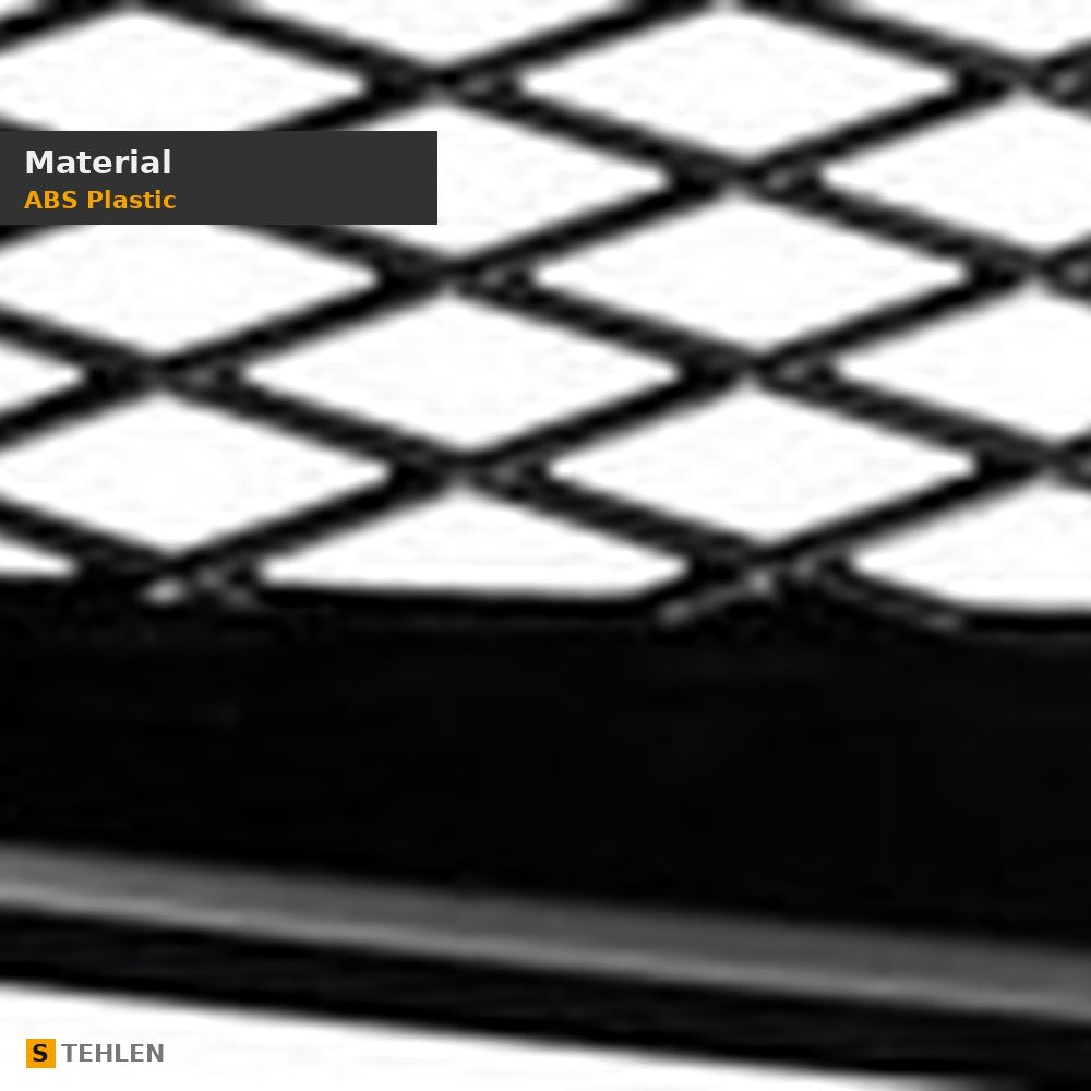 2006-2008 Honda Civic Coupe ABS Front Grille — Black — detail