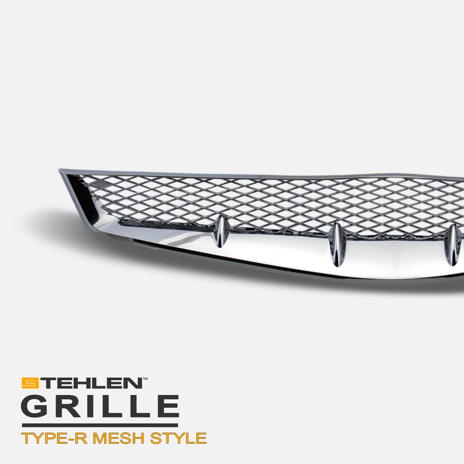 2006-2008 Honda Civic Coupe Front Grille - Chrome Trim