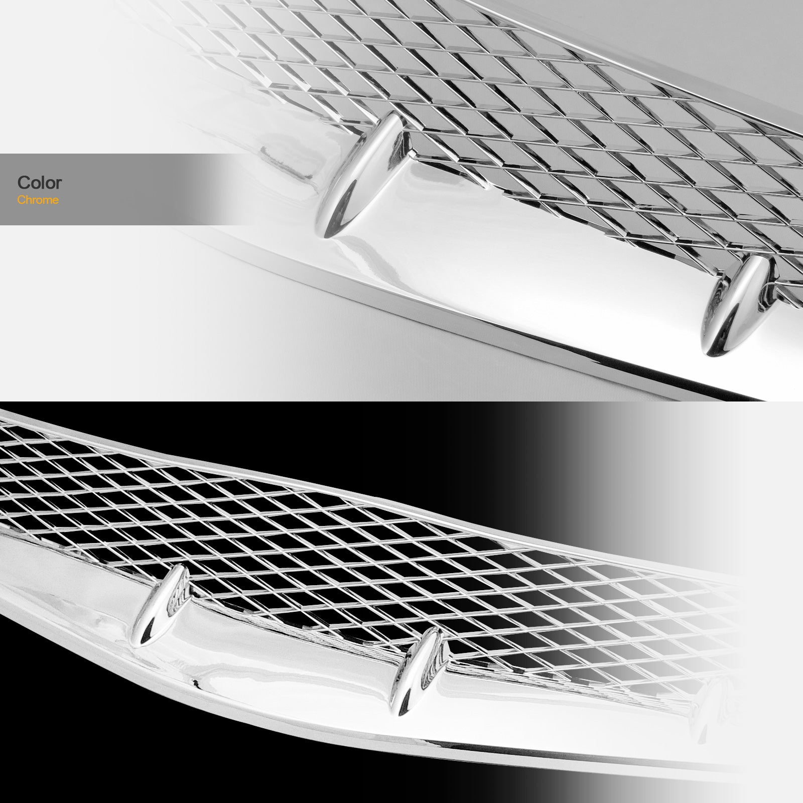 2006-2008 Honda Civic Coupe Front Grille - Chrome Trim