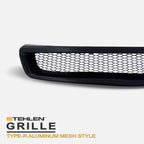 1999-2000 Honda Civic Front Grille - Matte Black ABS