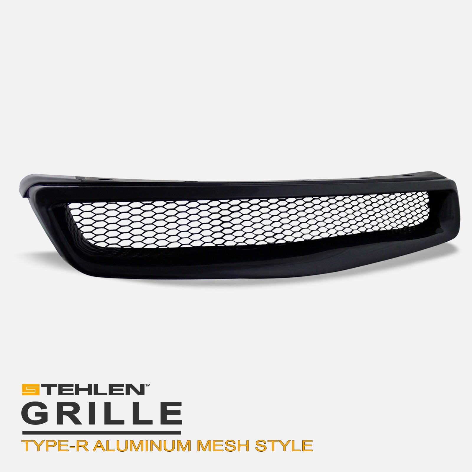 1999-2000 Honda Civic Front Grille - Matte Black ABS