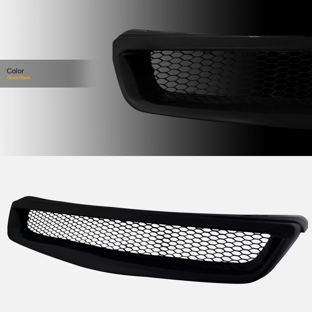 1999-2000 Honda Civic Front Grille - Matte Black ABS