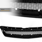 1999-2000 Honda Civic Front Grille - Matte Black ABS