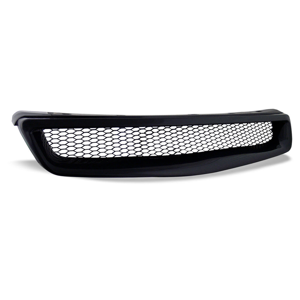1999-2000 Honda Civic Front Grille - Matte Black ABS