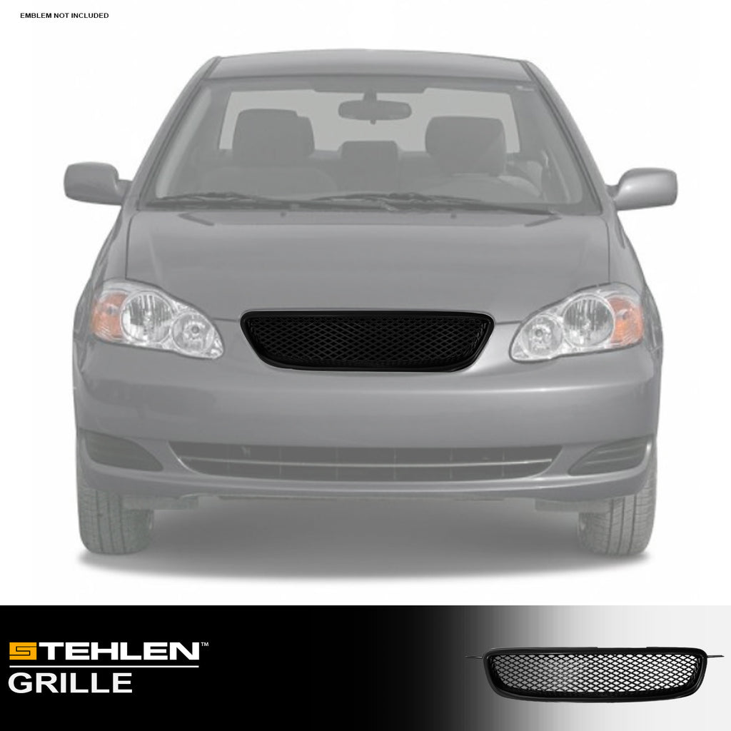 2003-2004 Toyota Corolla Front Grille - Matte Black