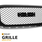 2015-2018 GMC Yukon & Yukon XL Mesh Style ABS Front Grille — Black