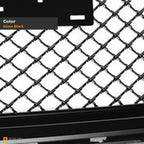 2015-2018 GMC Yukon & Yukon XL Mesh Style ABS Front Grille — Black — detail