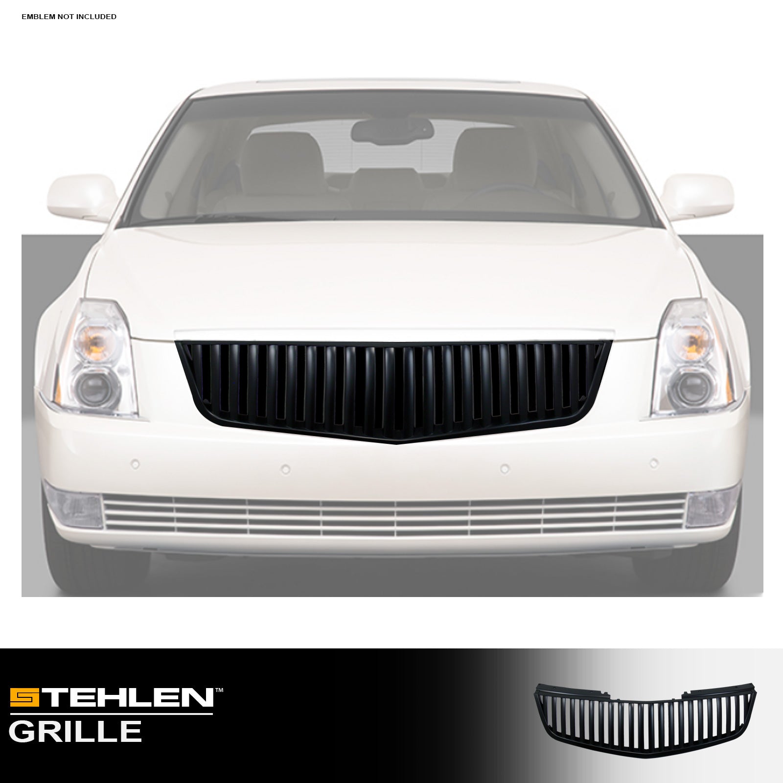 2006-2011 Cadillac DTS Vertical Front Grille - Black