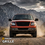 2003-2006 Ford Expedition Honeycomb Mesh Front Grille — Black — installed