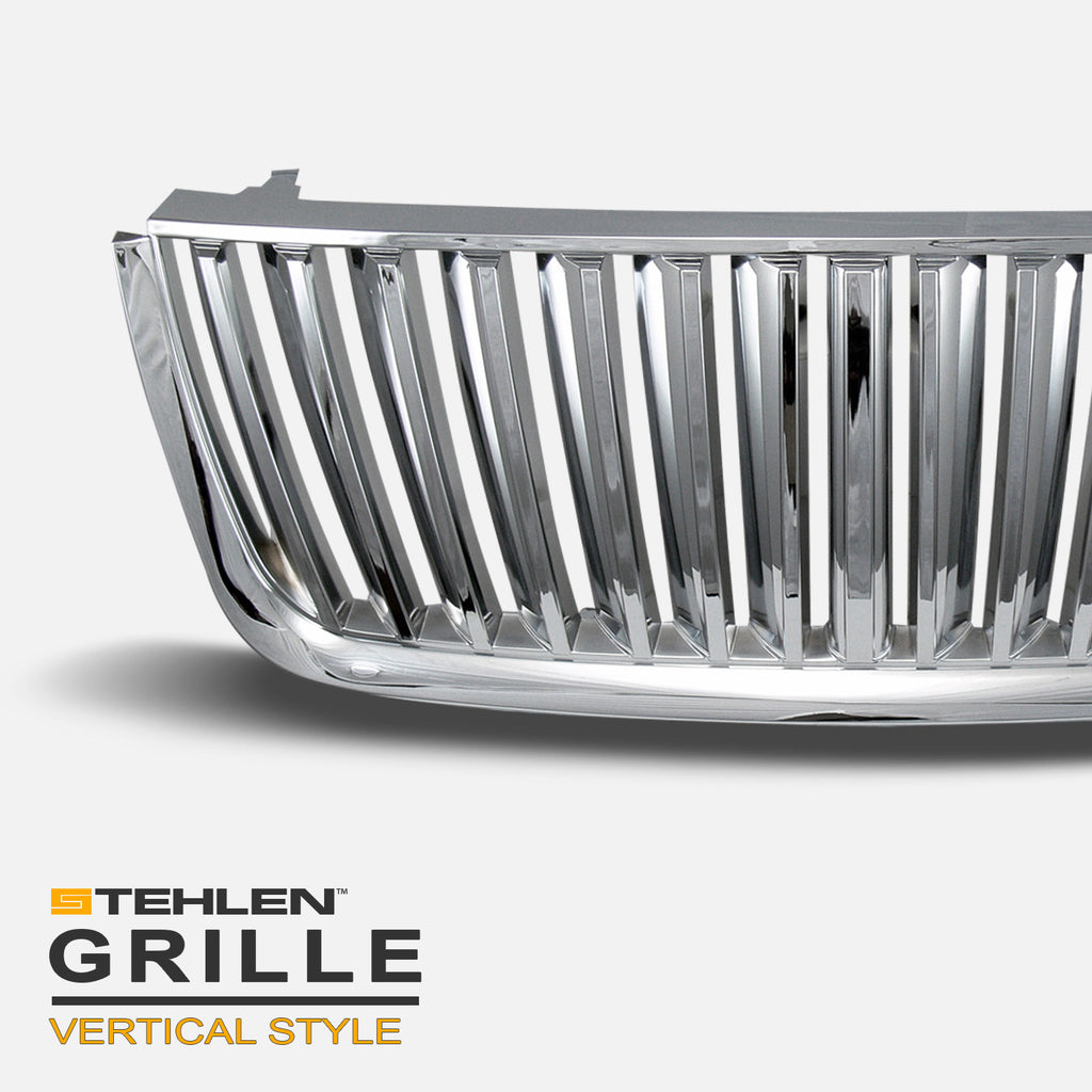 2003-2006 Ford Expedition Vertical Style Chrome Front Grille - ABS