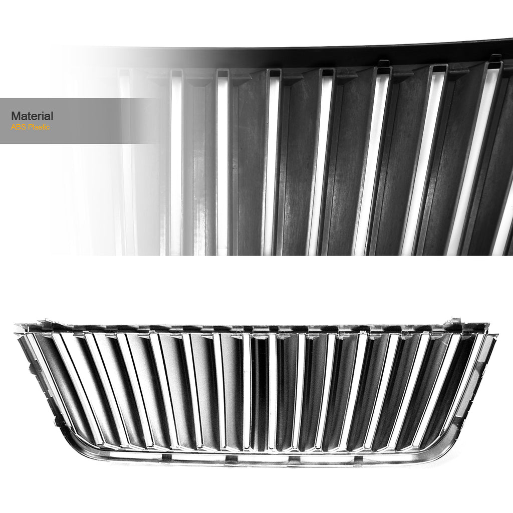 2003-2006 Ford Expedition Vertical Style Chrome Front Grille - ABS