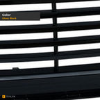 2007-2008 Ford Expedition Horizontal Front Bumper Grille — Black — detail