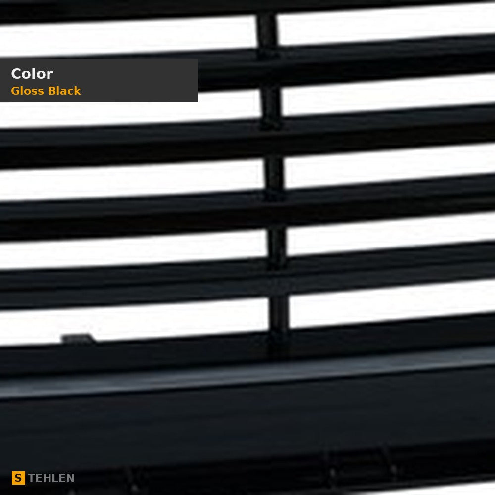 2007-2008 Ford Expedition Horizontal Front Bumper Grille — Black — detail