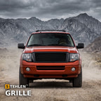 2007-2008 Ford Expedition Mesh Front Bumper Grille — Black — installed