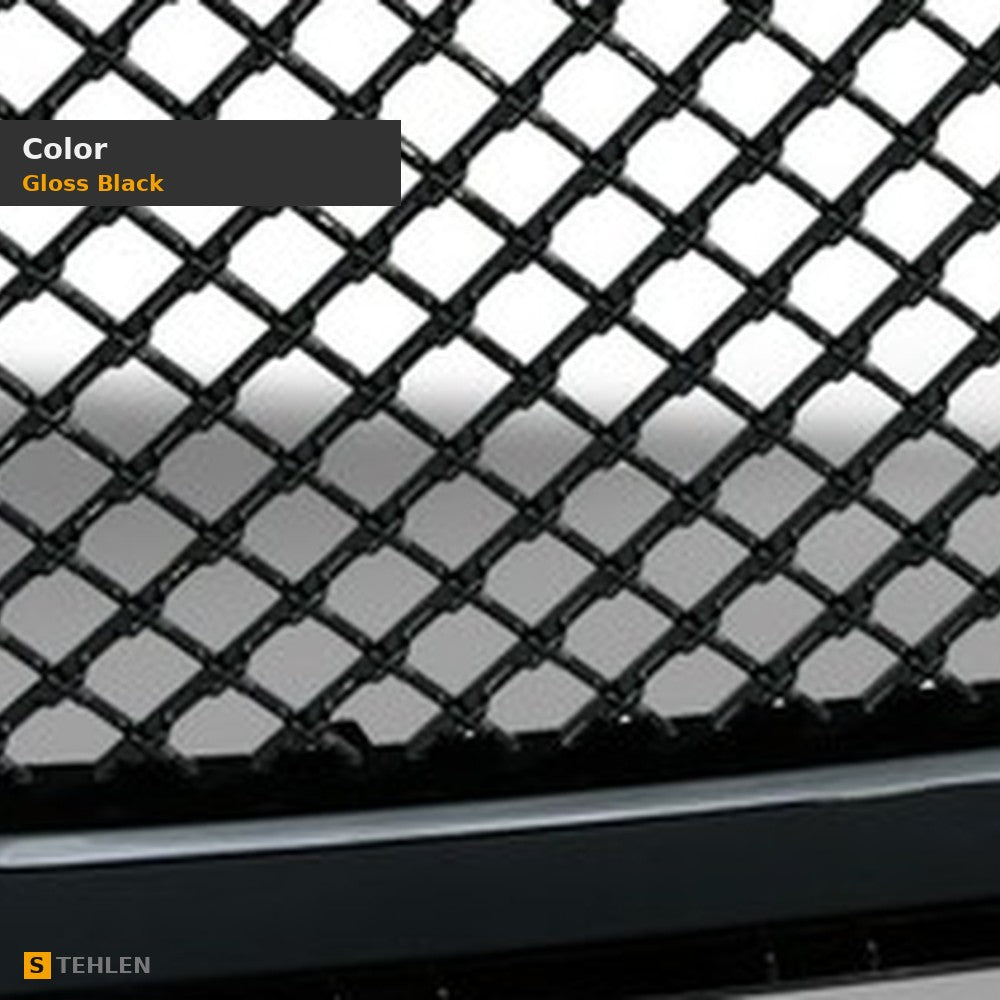 2007-2008 Ford Expedition Mesh Front Bumper Grille — Black — detail