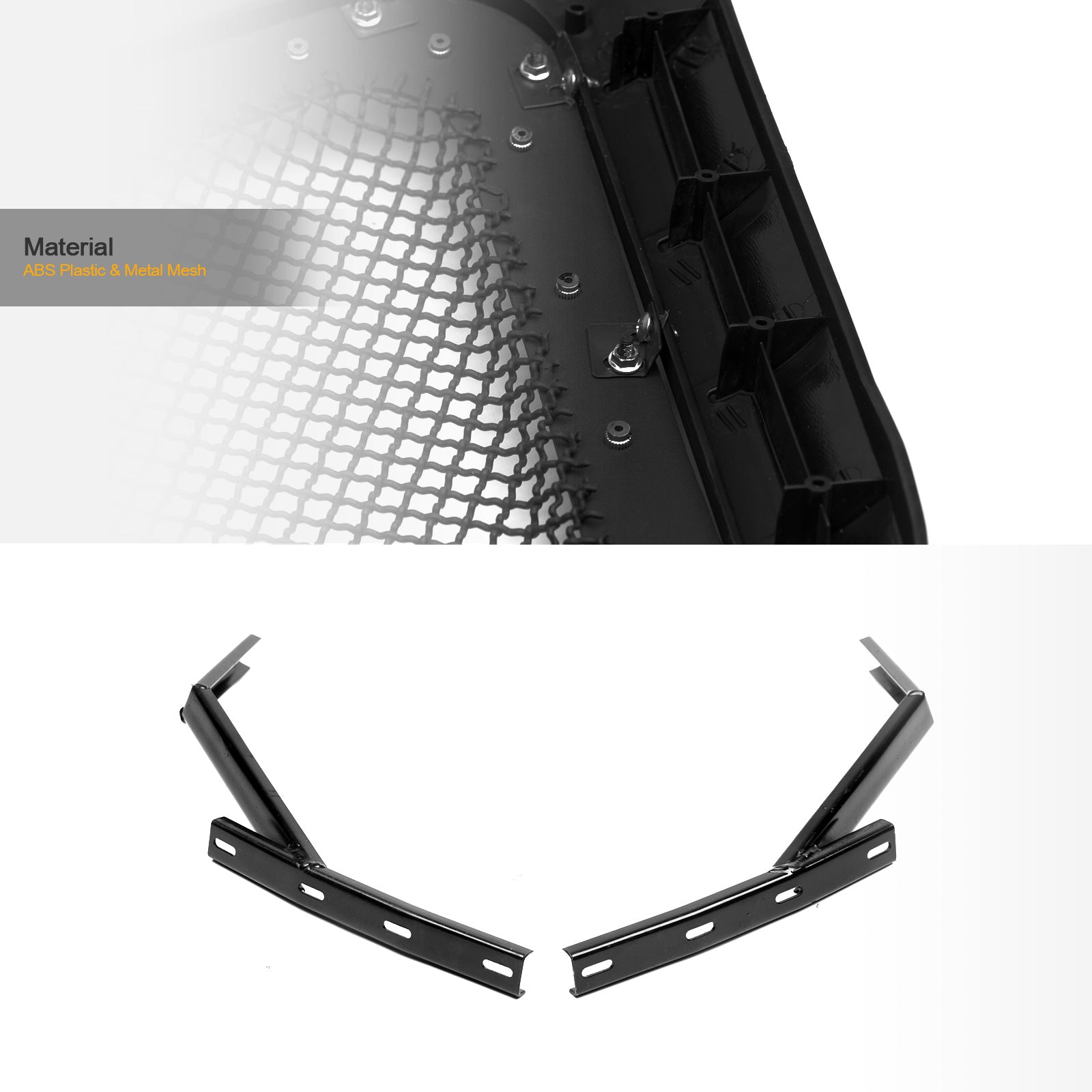 2004-2008 Ford F-150 Mesh Rivet Style Front Grille - Matte Black