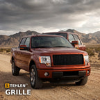 2009-2010 Ford F-150 Honeycomb Mesh Front Grille — Black — installed