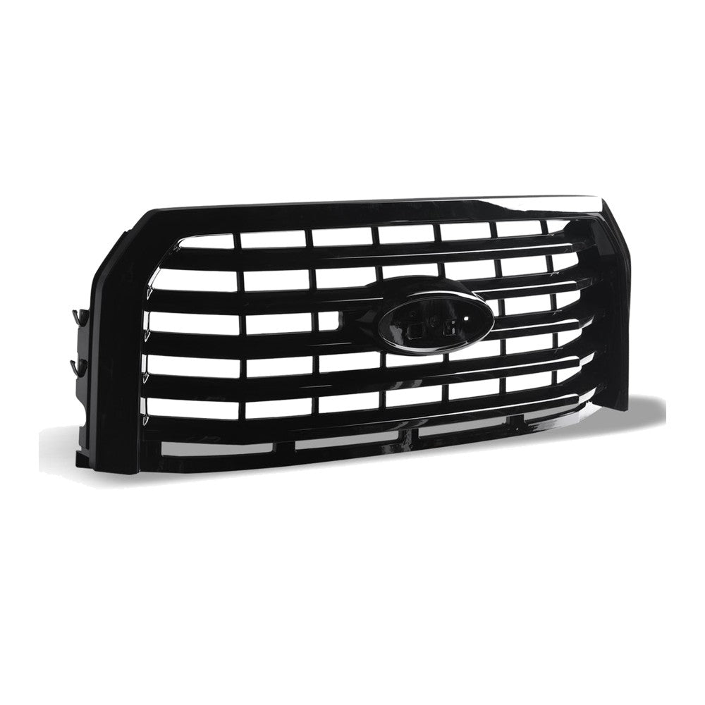 2009-2014 Ford F-150 OEM Style Horizontal Front Grille — Black — product view