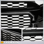 2021-2023 Ford F150 Badgeless Front Grille w/ LED Light Bar - Black