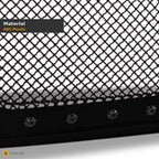 2021-2025 Ford F-150 RVT Style Studded Mesh ABS Front Grille — Glossy Black (Armordillo) — detail