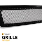 2021-2025 Ford F-150 RVT Style Mesh Front Grille w/ Sequential LED Light Bar — Glossy Black (Armordillo)
