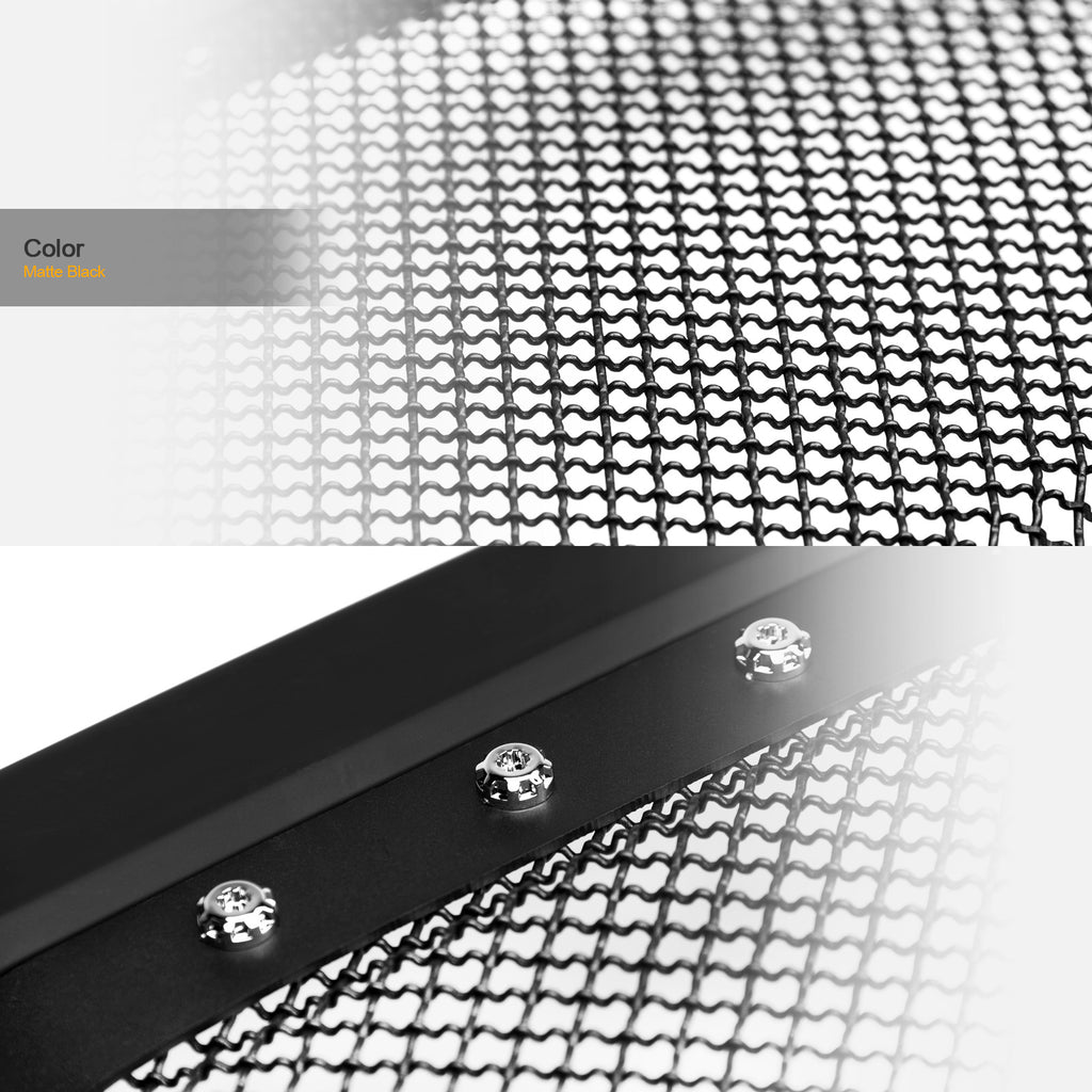 05-07 Ford F250 F350 F450 Studded Mesh Rivet Grille Matte Black