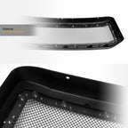 05-07 Ford F250 F350 F450 Studded Mesh Rivet Grille Matte Black