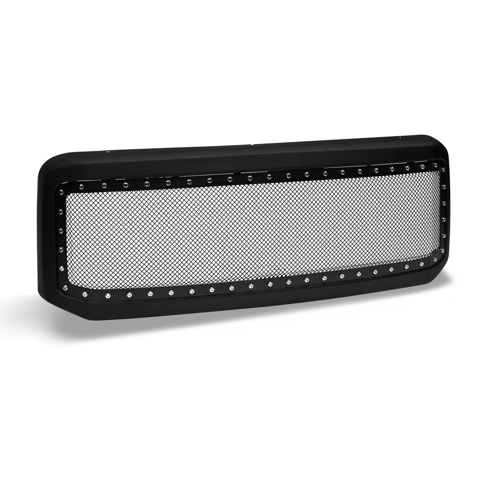 05-07 Ford F250 F350 F450 Studded Mesh Rivet Grille Matte Black