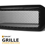 2011-2016 Ford F-250/F-350 Super Duty Studded Mesh Rivet Style Front Grille — Black