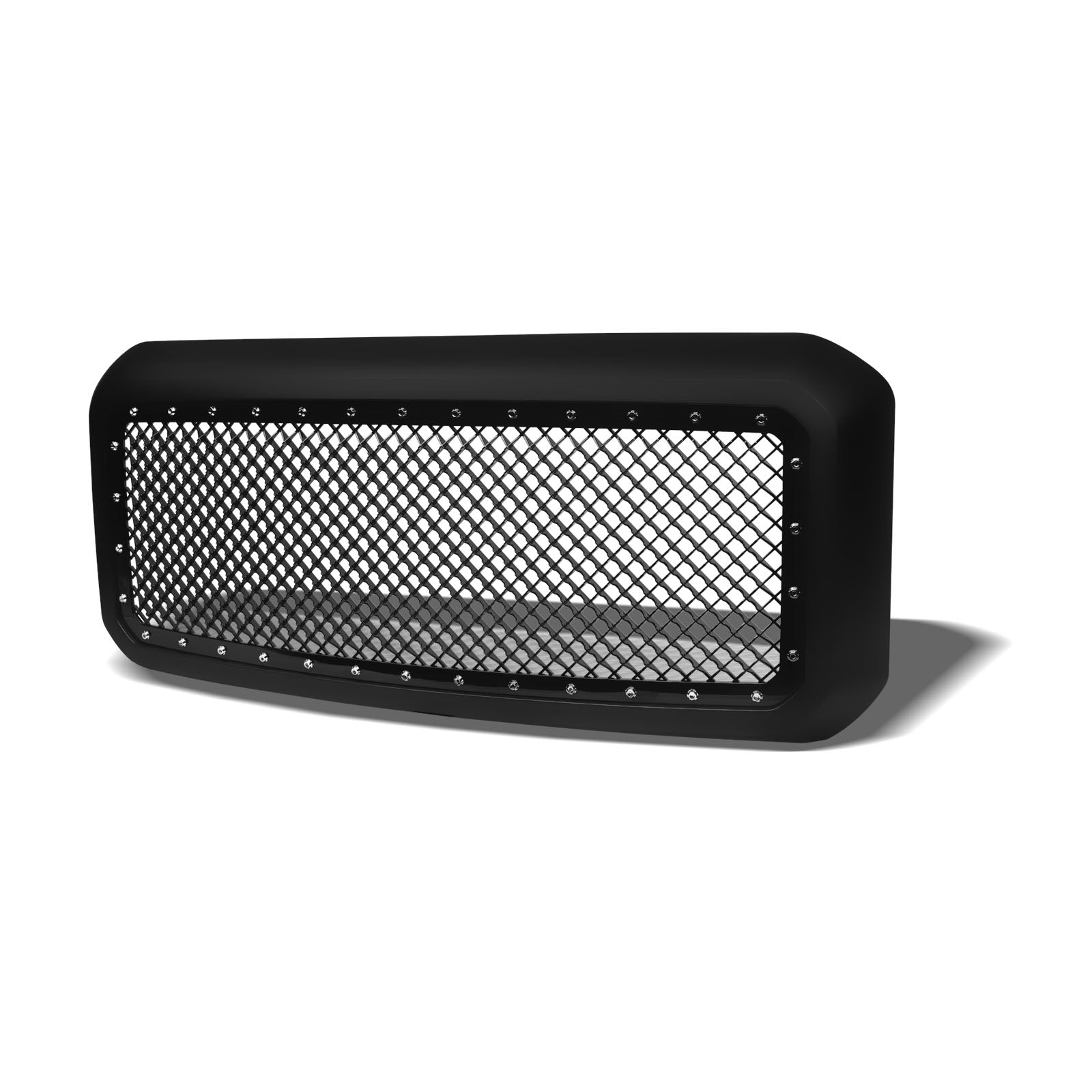 2011-2016 Ford Super Duty Studded Mesh Rivet Grille Matte Black