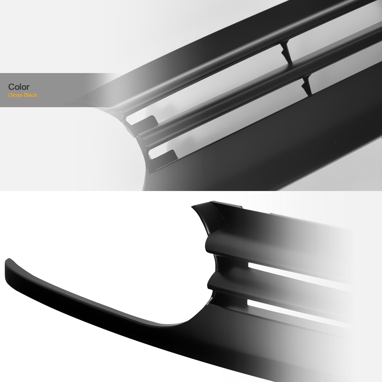 1993-1999 Volkswagen Golf/Cabrio Upper Grille Black - Horizontal