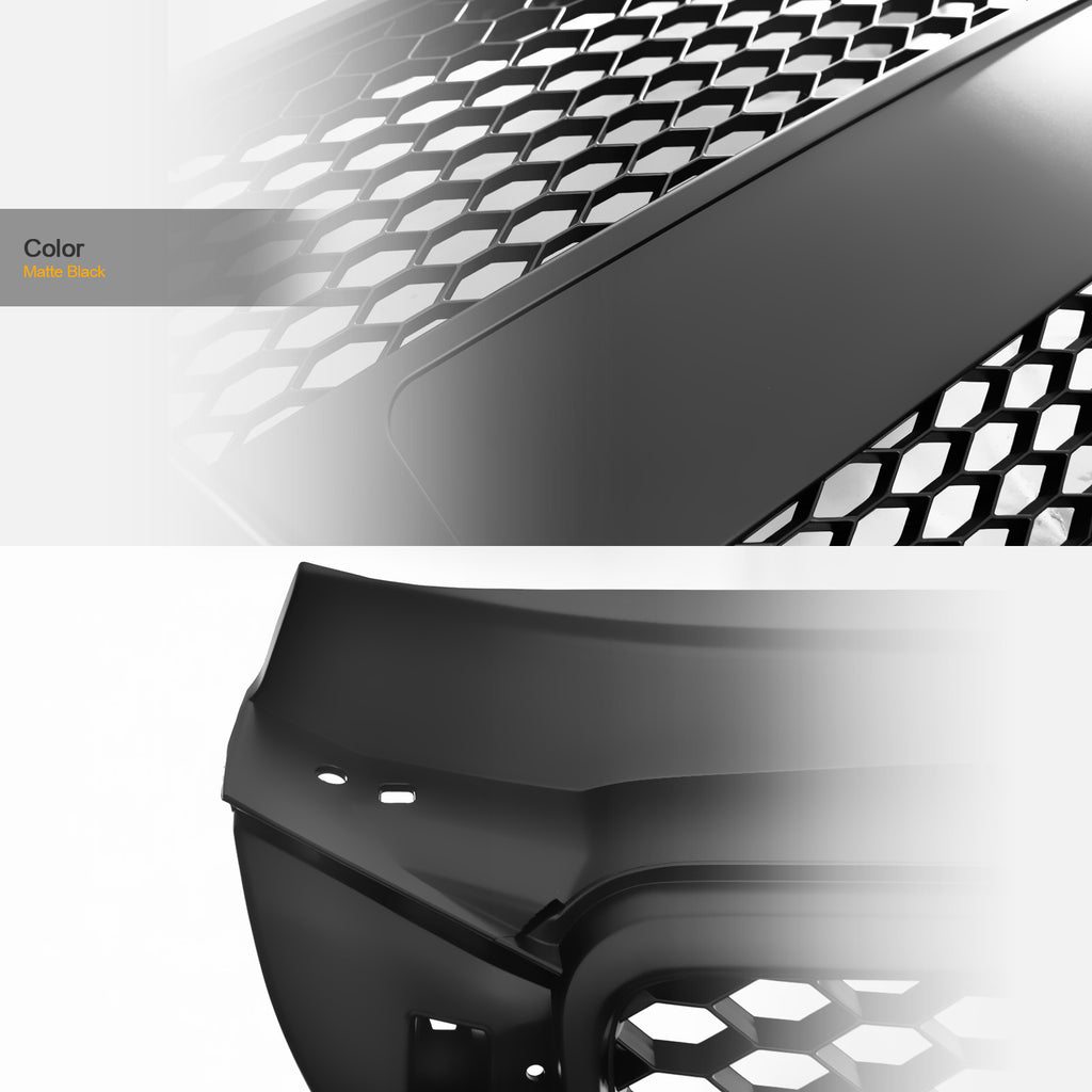 2008-2011 Audi A3 RS Style Front Grille Matte Black w/ Logo