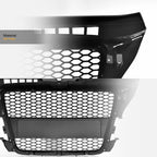 2008-2011 Audi A3 RS Style Front Grille Matte Black w/ Logo