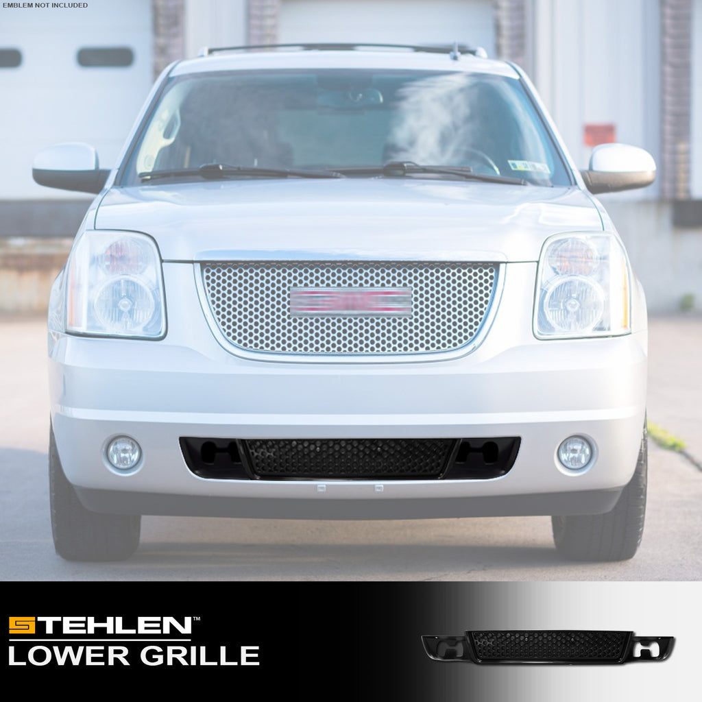 2007-2014 GMC Yukon XL Front Lower Bumper Grille - Black