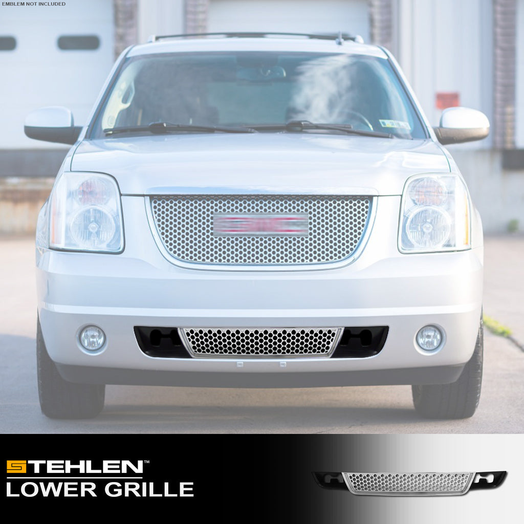 2007-2014 GMC Yukon XL Front Lower Bumper Grille - Chrome