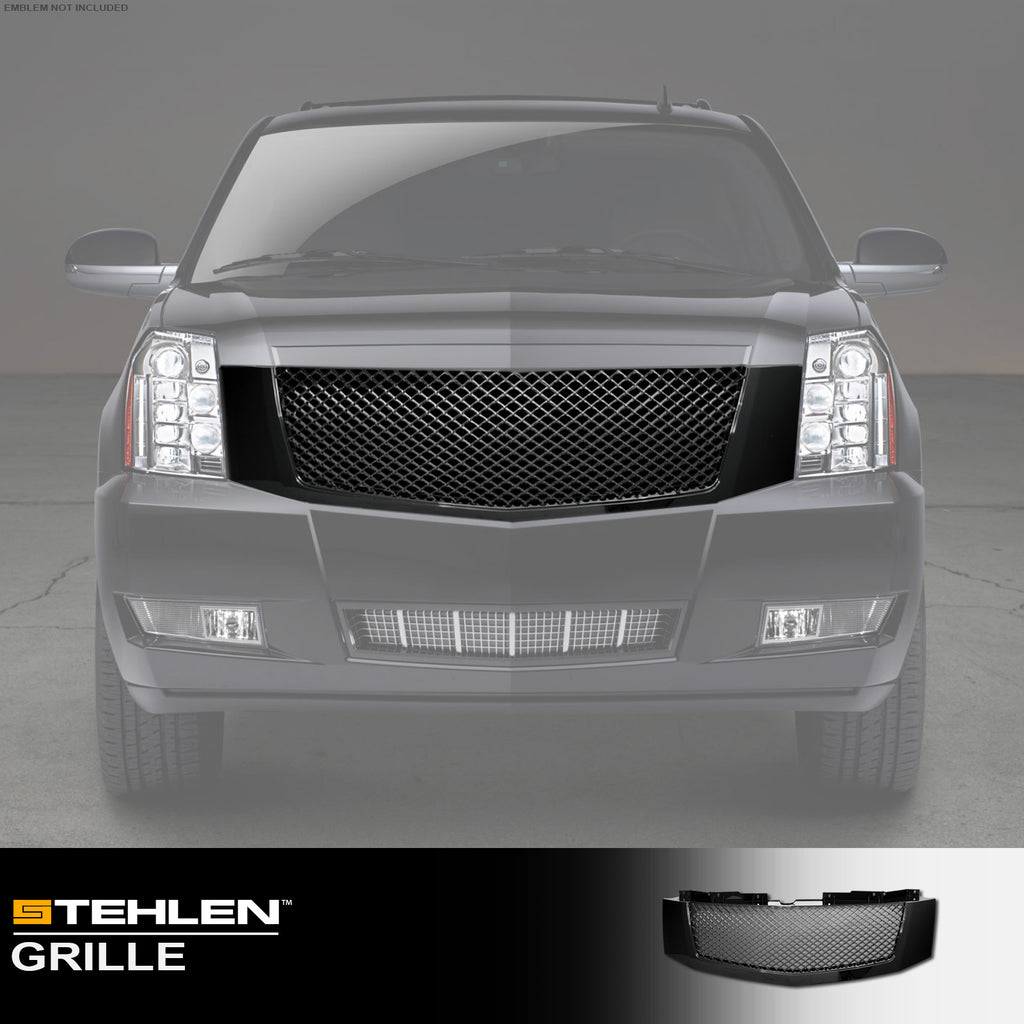 2007-2014 Cadillac Escalade Front Grille - Matte Black
