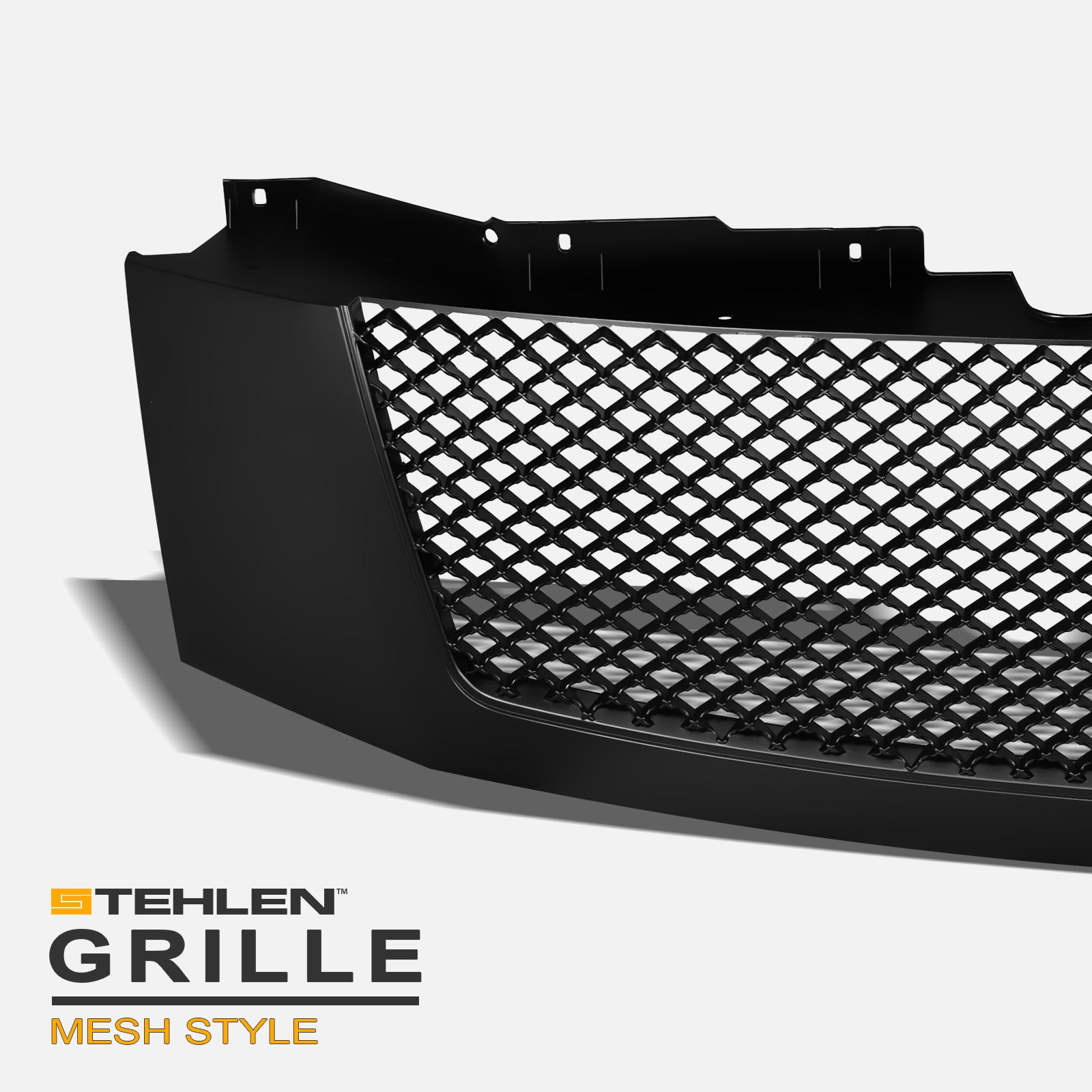 2007-2014 Cadillac Escalade Diamond Mesh Front Grille - Matte Black