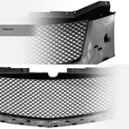 2007-2014 Cadillac Escalade Diamond Mesh Front Grille - Matte Black